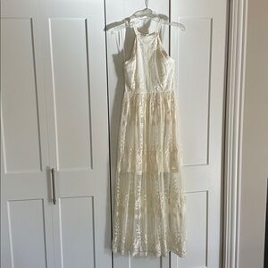 Altar'd State Cream Lace Dress
